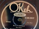 Okeh 40926  FRANKIE TRUMBAUER w Bix Beiderbecke I927 BALTIMORE Jazz 78 rpm V+/E-