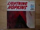 LIGHTNING HOPKINS TIME SERIES RECORDS  VOL. 3  BLUES FOLK SERIES 1962