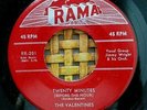 Valentines 45 RPM on Rama 1956 Twenty Minutes (Doo Wop) NM