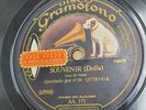 VIOLIN 78 rpm RECORD Gramofono MANUEL QUIROGA Souvenir / Ronde des Lutins X-RARE