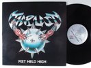 THRUST Fist Held High METAL BLADE LP VG+ with lyric sheet insert #