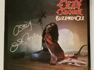 Ozzy Osbourne  SIGNED IN SILVER PAINT PEN  USA VINYL LP BLIZZARD OF OZZ