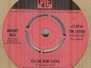 BOBBY RIO**VALUE FOR LOVE**BEAT**JOE MEEK**THE PYE LABEL**HEAR IT