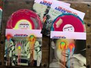 THE FLAMING LIPS - AMERICAN HEAD TRI-COLOURED 2 X LP VINYL RECORD & SIGNED PRINT