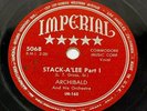 Archibald And His Orchestra Stack-A' Lee 78 RPM 10” Vintage 1950 Imperial 5068