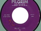RAINBOWS Mary Lee / Evening 45rpm Pilgrim 1955 doo-wop original purple label