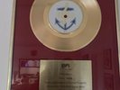 PAUL KING BPI AWARD FOR FERRY AID SINGLE. GOLD DISC AWARD