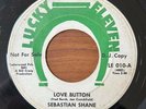 SEBASTIAN SHANE - Love Button  LUCKY ELEVEN GARAGE ROCK SOUL 45 PROMO RARE