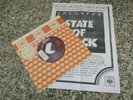 MICHAEL JACKSON & MICK JAGGER *STATE OF SHOCK* 7'' CBS PROMO WITH PRESS RELEASE