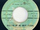 THE CLICKETTS Because of My Best Friend Dice Doo Wop 45 HEAR