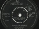 BEATLES 45:  PAPERBACK WRITER b/w RAIN  UK  PARLOPHONE R 5452  NM & NM 1966