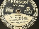 EDISON 51497 GREEN BROS  NOVELTY BAND - OH, LADY BE GOOD / FASCINATING RHYTHM