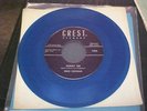 EDDIE COCHRAN 45 Crest 1950's GUITAR  ROCKABILLY  skinny jim  1974 BLUE VINYL PR