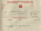 1927 Columbia Records Batesville, VA credit memo (for broken Peg Leg Howell 78)?
