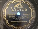 Jazz-78 RPM-Ted Weems Orchestra-Egyptian Ella/Jig Time-Hot Dance-EX--