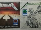 METALLICA  Master of Puppets ORANGE exclusive vinyl LP AND JUSTICE FOR ALL GREEN