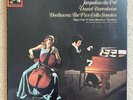 Beethoven 5 Cello Sonatas. Jacqueline du Pre, Barenboim. UK First pressing 1970.