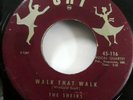 SHEIKS 45 Walk That Walk / the Kissing song CAT Original press Doowop   Kz 720