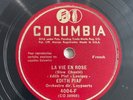 78 RPM -EDITH PIAF - La vie en rose - COLUMBIA 4004 Rare French record