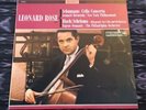 LP Signed by Leonard Rose NM Schumann cello Concerto Bernstein bloch Ormandy