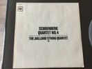 LP Schoenberg quartet no 4 op 37 Webern  Berg Juilliard string quartet Japan