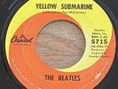 Beatles Yellow Submarine Capitol 5715 45rpm RARE 1968 Later Issue Subsidiary NM
