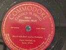 Jazz-78 RPM-Billie Holiday-Strange Fruit-Fine And Mellow-Protest Song-EX