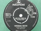 RARE  THE BEATLES Paperback Writer RAREST Label Variation Tall/ Narrow Font