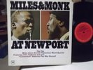 MILES DAVIS & MONK @ NEWPORT JOHN COLTRANE,CANNONBALL ADDERLEY LP EXCELLENT