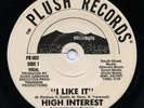 Rare Boogie Funk 45 - High Interest - I Like It - Plush Records # PR002
