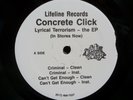 CONCRETE CLICK  'lyrical terrorism'  lifeline / vg+ ( EP )