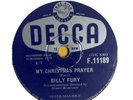 - Billy Fury My Christmas Prayer / Last Kiss on 78rpm.