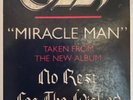 OZZY OSBOURNE  MIRACLE MAN ORIGINAL PROMO 12” NEAR MINT VINYL ROCK METAL
