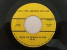 Ohio Bluegrass Gospel 45 PAUL & PATTI & TODD WILLIAMS When The World's On Fire