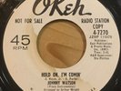 JOHNNY WATSON Hold On I’m Comin’ / Wolf man 45 Northern Soul R&B Mod Okeh Promo