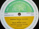 101489-90 Kathleen Ferrier Bruno Walter Recital BBC Transcription LP Adele Leigh