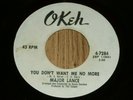 MAJOR LANCE - You Don't Want Me No More - US 7