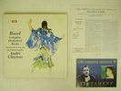 CLUYTENS RAVEL ORCHESTRAL WORKS EMI/TESTAMENT SAX 2476-9 UK HEAVY WEIGHT 4LP