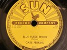 CARL PERKINS Blue Suede Shoes/Honey, Don't  Rockabilly Sun 78 V