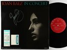Joan Baez - In Concert LP - Vanguard Mono DG VG+ Autograph