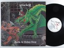 ATTACKER Battle At Helms Deep METAL BLADE LP VG++ with lyric sheet insert ^