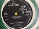 Billy Fury - I Call For My Rose / Bye Bye 1969 Near Mint Copy.