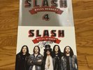 SLASH 4 MYLES KENNEDY SIGNED AUTOGRAPH LITHOGRAPH VINYL LP IN HAND GUNS ROSES