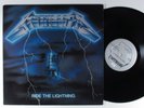METALLICA Ride The Lightning MEGAFORCE LP VG+/VG++ 1st pressing & merch insert ^