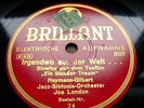 0029/ Jazz-Orch. JOE LONDON-Irgendwo auf der Welt-schöne Version-78rpm Schellack
