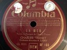 Charles Trenet La Mer / Seul depuis toujours / Columbia 78