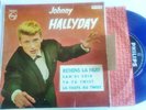 JOHNNY HALLYDAY - Retiens la nuit  ****  Espagne Philips EP 1962 VINYLE BLEU