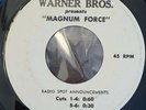MAGNUM FORCE Radio Spots 1973 PROMO Warner Bros. 45 CLINT EASTWOOD Dirty Harry