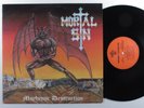 MORTAL SIN Mayhemic Destruction AJ LP-1016 LP VG+/VG++ australia with insert