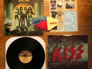 Kiss - Love Gun LP NBLP 7057 1977 1st Pressing Sterling w/ Gun & Mdse Insert VG+
